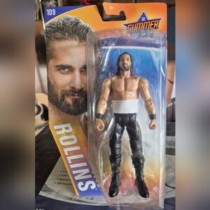 WWE Rollins Figure with Black Pants and White Stomach Bandage Series #109 MOC 🔥